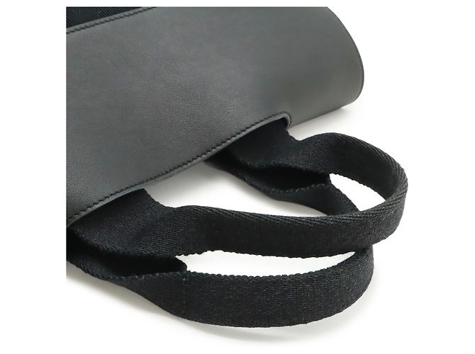 Hermès Hermes Valparaiso PM Tote Bag aus schwarzem Leder - Ansicht 4
