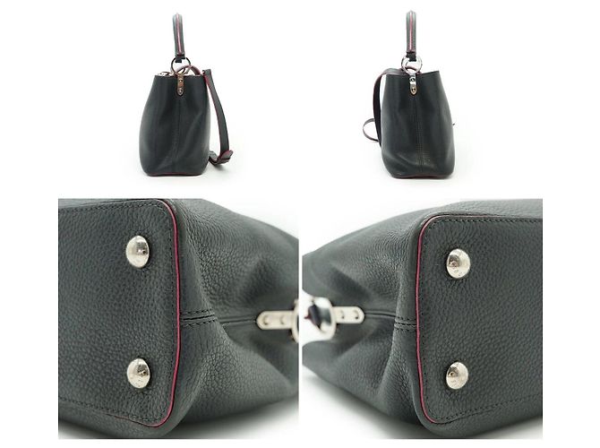 Borsa a mano in pelle Louis Vuitton Capucines Nero - vista 6