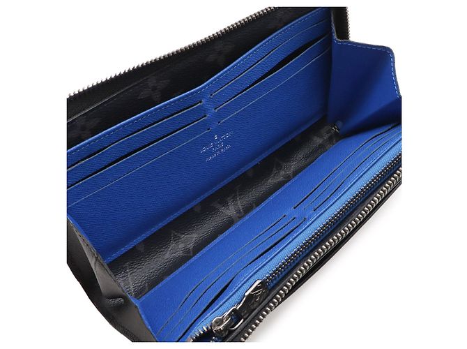 Portafoglio lungo Zippy Monogram Eclipse Louis Vuitton Nero - vista 6
