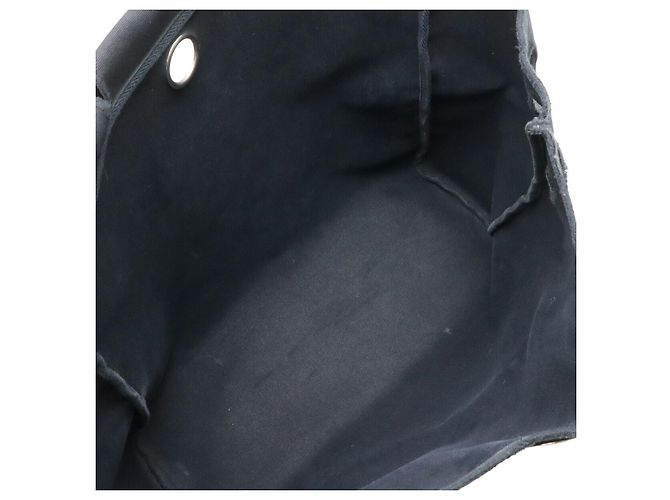 Hermès Borsa a mano Hermes Aile Bag MM Canvas Leather Nero - vista 9