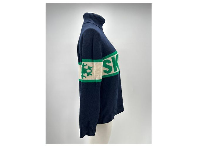 Autre Marque SKI CLUB turtleneck cashmere blue - view 6