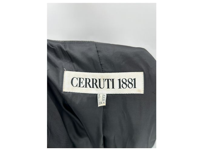 Chaqueta de algodón negra Cerruti 1881 Talla 36 - vista 3