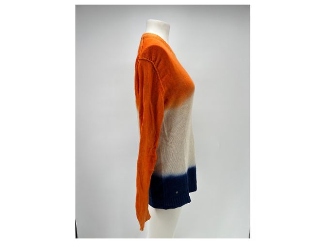 Zadig & Voltaire Pull dégradé orange et bleu - vue 3