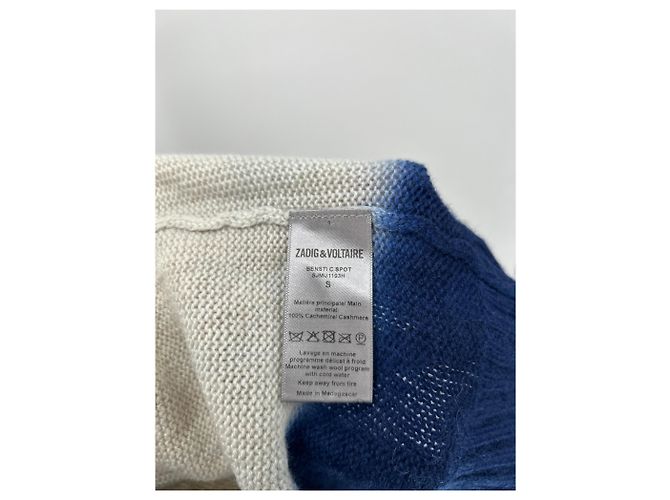 Zadig & Voltaire Pull dégradé orange et bleu - vue 6