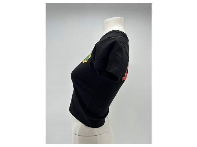 Autre Marque Camiseta de algodón negra WITH JEAN Negro - vista 3