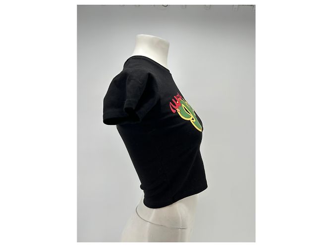Autre Marque Camiseta de algodón negra WITH JEAN Negro - vista 4
