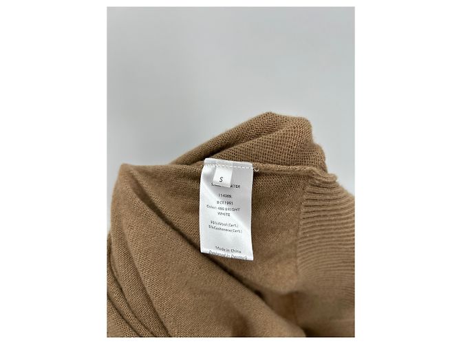 Jersey de lana cuello en V Rotate camel Camello - vista 6