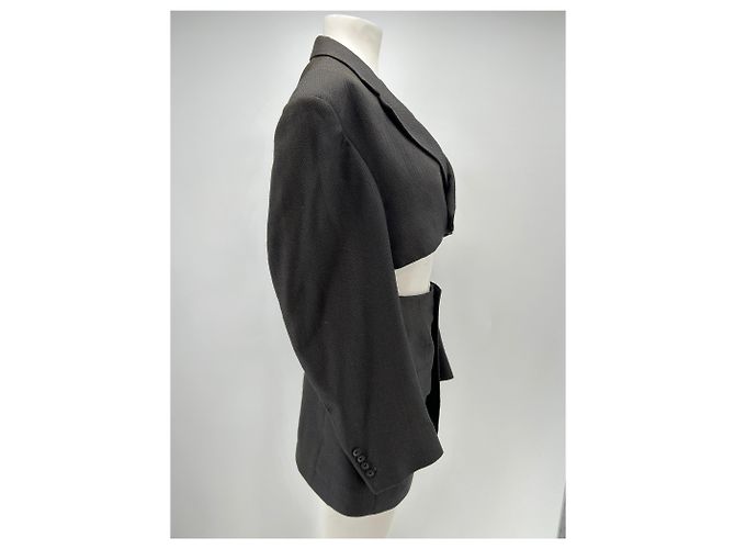 Autre Marque Blazer kaki scuro con gonna Cachi - vista 3
