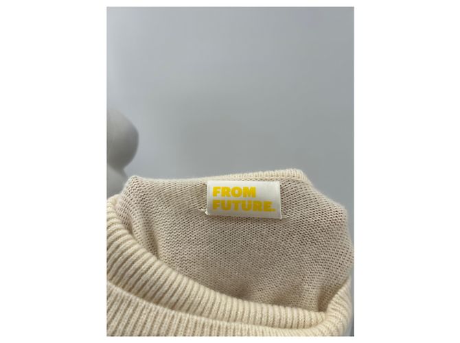 Autre Marque FROM FUTURE Cuello alto de cachemira beige - vista 5
