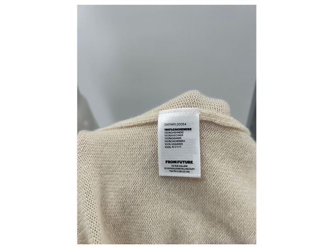Autre Marque FROM FUTURE Cuello alto de cachemira beige - vista 6
