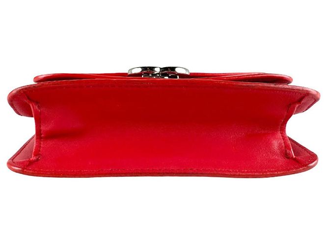 Borsa a tracolla in pelle rossa Chanel Rosso - vista 4