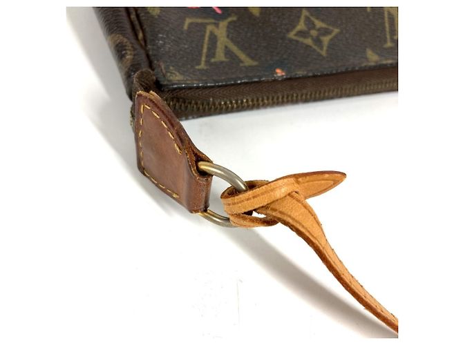 Louis Vuitton Monogram Rose Pochette Accessoires Braun Pink Monogramm - Ansicht 8
