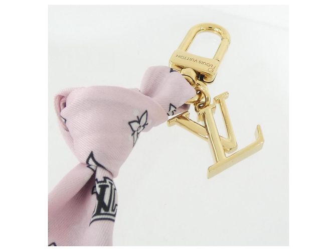 Louis Vuitton Bandana Handtaschenanhänger Pink Golden - Ansicht 3
