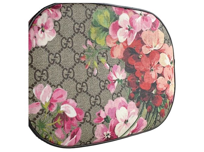 Borsa a Spalla Gucci GG Blooms Marrone Rosa - vista 11
