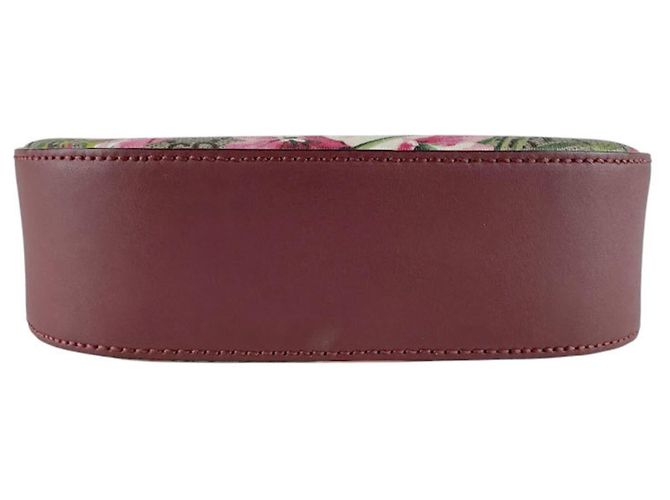 Borsa a Spalla Gucci GG Blooms Marrone Rosa - vista 4