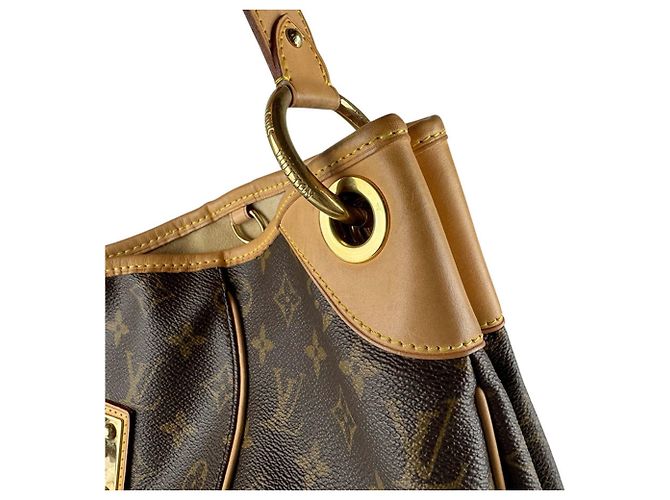 Borsa a Spalla Louis Vuitton Monogram Galliera GM Marrone Monogramma - vista 7