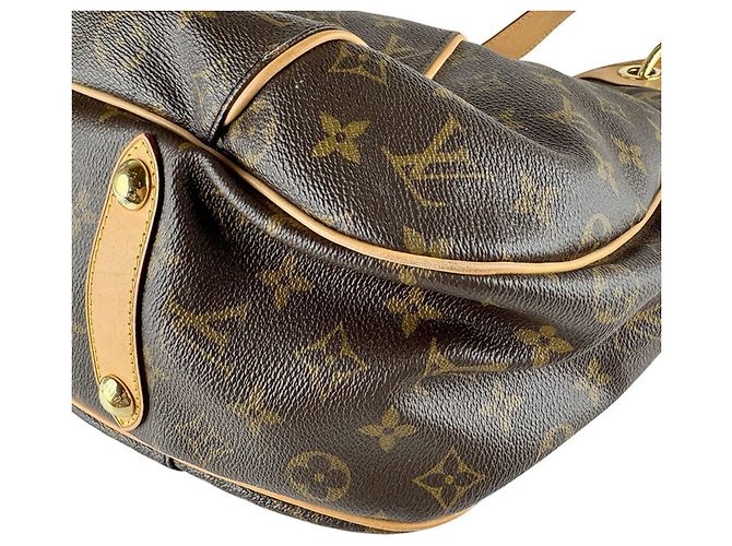 Borsa a Spalla Louis Vuitton Monogram Galliera GM Marrone Monogramma - vista 9