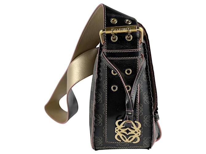 Borsa a tracolla Loewe nera e rosa Nero - vista 2