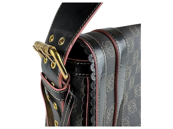 Borsa a tracolla Loewe nera e rosa Nero - vista 6