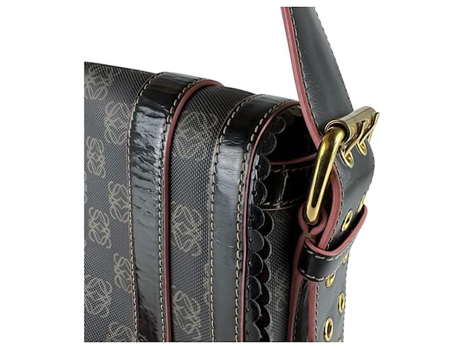 Borsa a tracolla Loewe nera e rosa Nero - vista 7