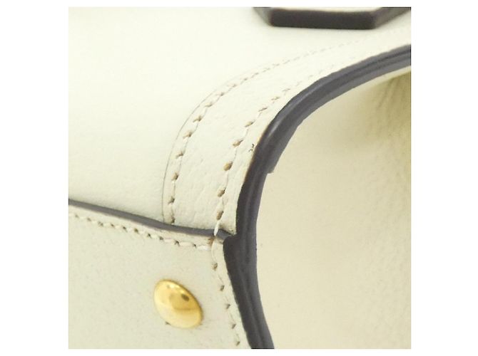 Borsa Gucci Diana in pelle bianca Bianco - vista 3