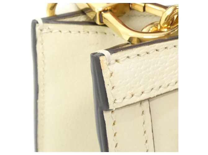 Borsa Gucci Diana in pelle bianca Bianco - vista 6