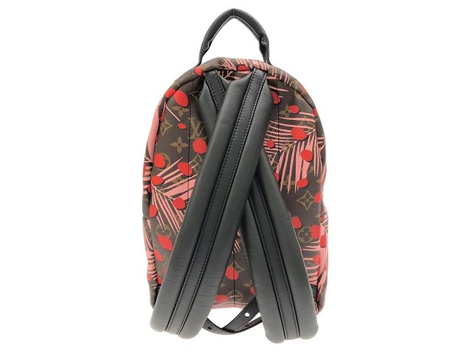 Louis Vuitton Monogram Summer Jungle Dot Palm Springs Backpack PM Rosa Arancione - vista 2