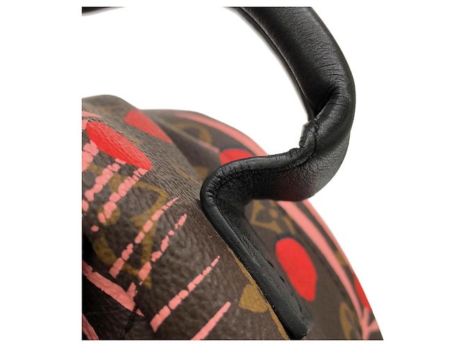 Louis Vuitton Monogram Summer Jungle Dot Palm Springs Backpack PM Rosa Arancione - vista 7