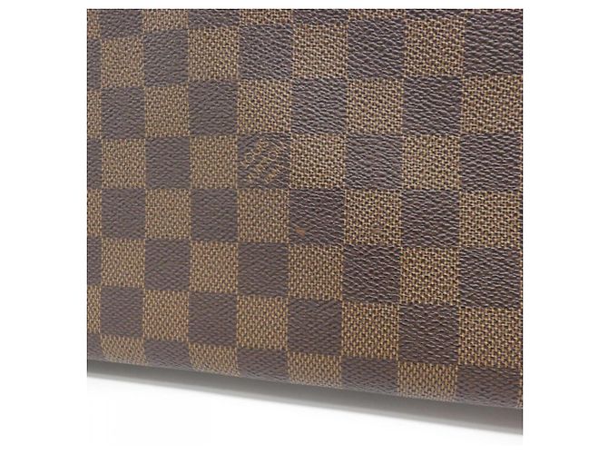 Borsa Louis Vuitton Damier Neverfull MM Marrone - vista 2