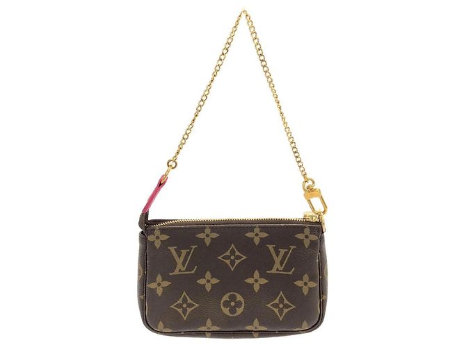 Louis Vuitton Monogram Mini Pochette Accessoires Castaño - vista 2