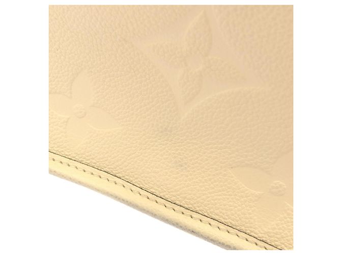 Borsa a Spalla Louis Vuitton Monogram Empreinte Diane Beige - vista 4