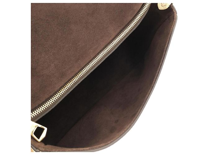 Borsa a Spalla Louis Vuitton Monogram Empreinte Diane Beige - vista 8