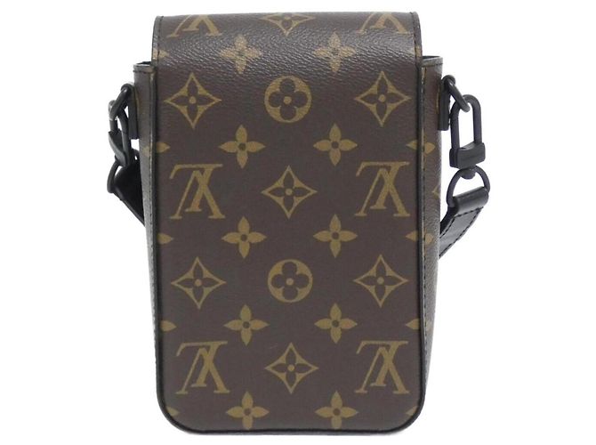 Portafoglio verticale Louis Vuitton Monogram Macassar S-Lock Marrone - vista 2