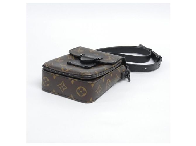 Portafoglio verticale Louis Vuitton Monogram Macassar S-Lock Marrone - vista 3
