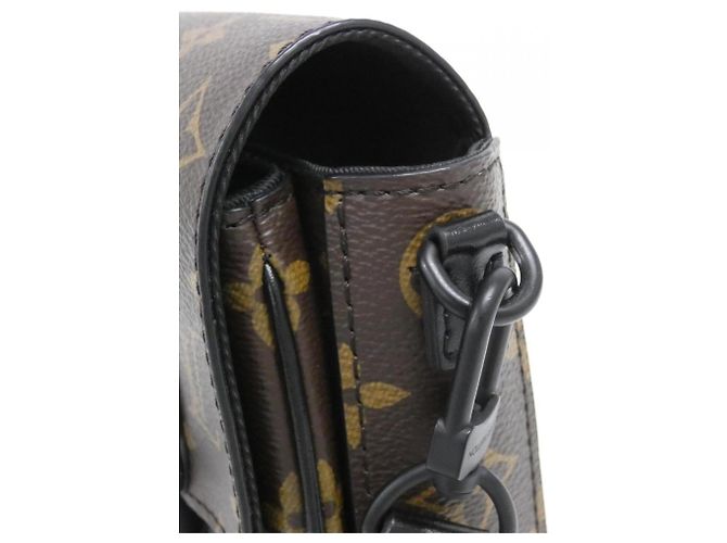 Portafoglio verticale Louis Vuitton Monogram Macassar S-Lock Marrone - vista 4
