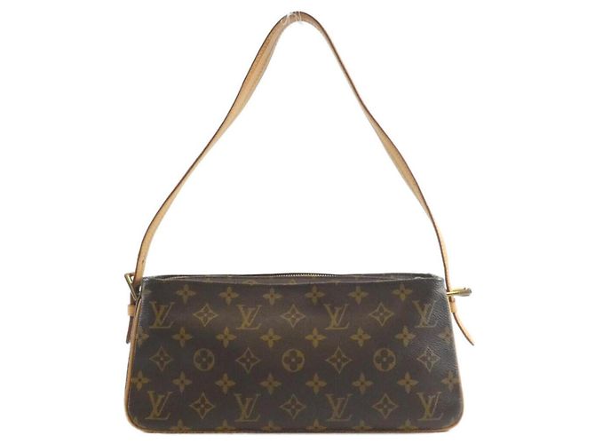 Borsa a Spalla Louis Vuitton Monogram Viva Cite MM Marrone - vista 2