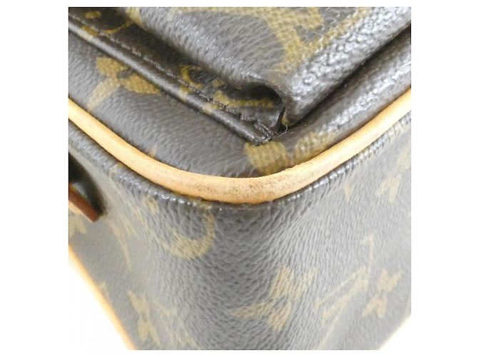Borsa a Spalla Louis Vuitton Monogram Viva Cite MM Marrone - vista 3