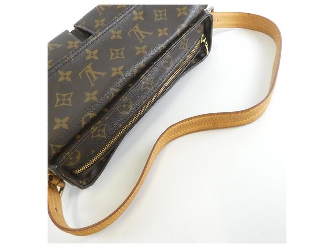 Borsa a Spalla Louis Vuitton Monogram Viva Cite MM Marrone - vista 4