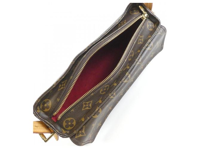 Borsa a Spalla Louis Vuitton Monogram Viva Cite MM Marrone - vista 8