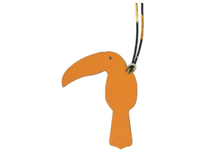 Hermès Hermes Toucan Handtaschenanhänger Orange - Ansicht 2