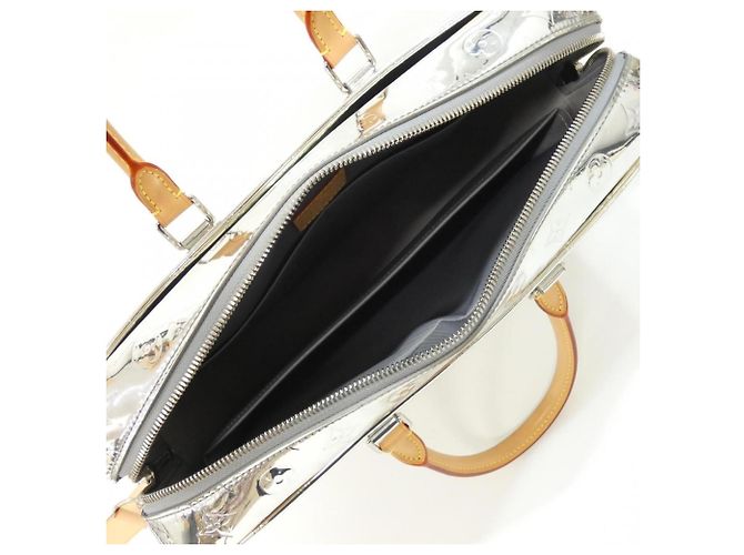 Borsa Louis Vuitton Monogram Mirror Neo Porte Documents Voyage Argento - vista 4