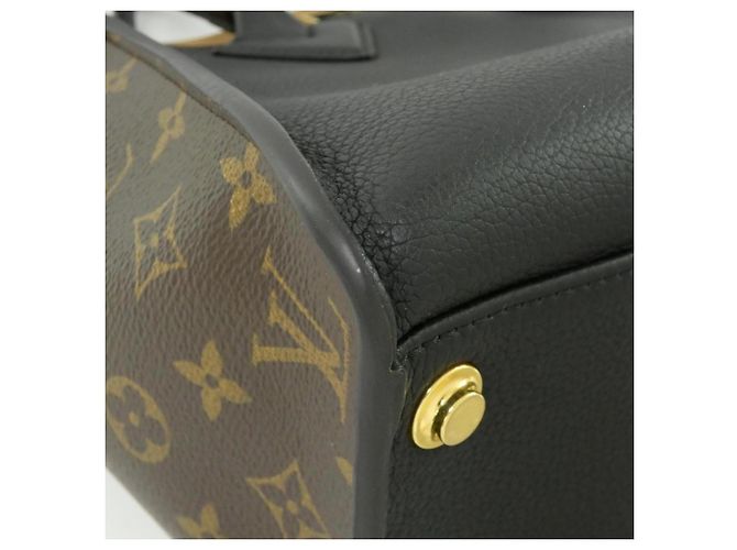 Borsa Louis Vuitton Monogram On My Side MM Nero - vista 3