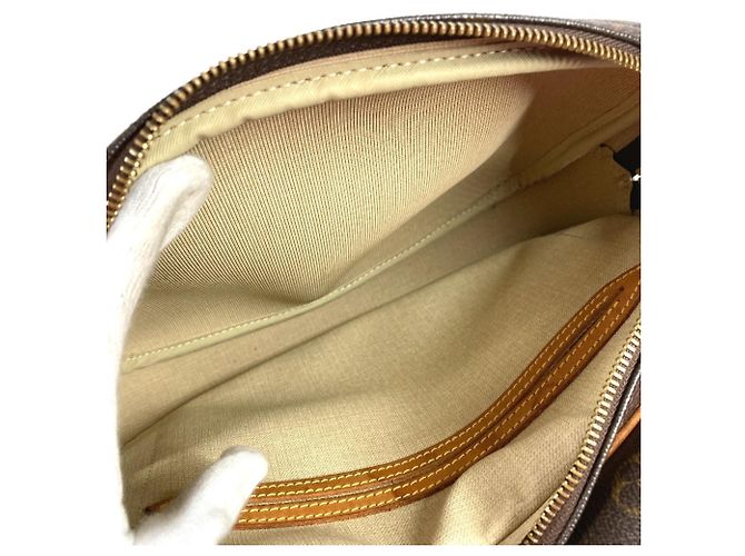 Borsa a tracolla Louis Vuitton Monogram Reporter PM Marrone - vista 13