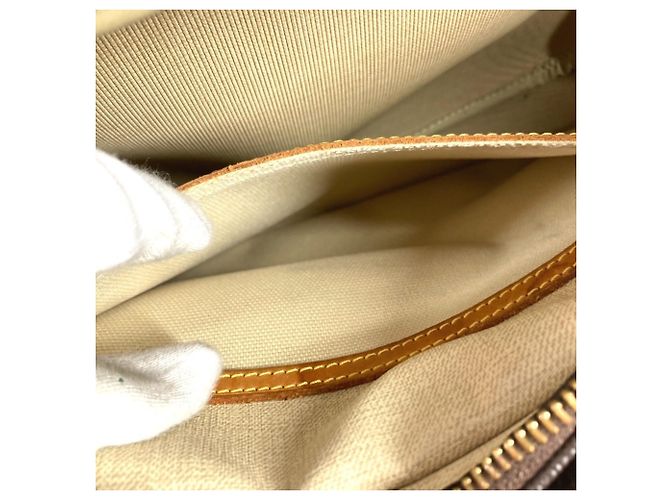Borsa a tracolla Louis Vuitton Monogram Reporter PM Marrone - vista 14