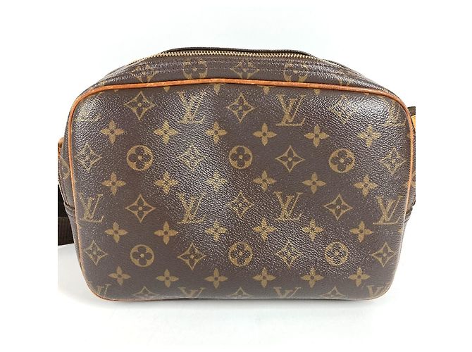 Borsa a tracolla Louis Vuitton Monogram Reporter PM Marrone - vista 2