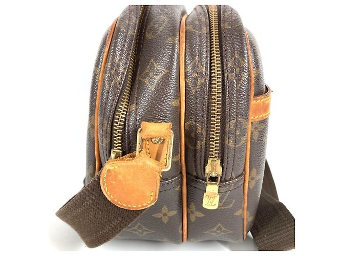 Borsa a tracolla Louis Vuitton Monogram Reporter PM Marrone - vista 4