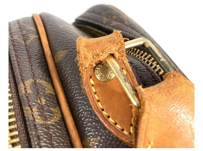 Borsa a tracolla Louis Vuitton Monogram Reporter PM Marrone - vista 7