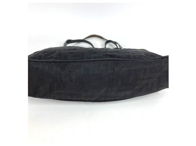 FENDI Vintage FF Logo Tote Bag Schwarz - Ansicht 5