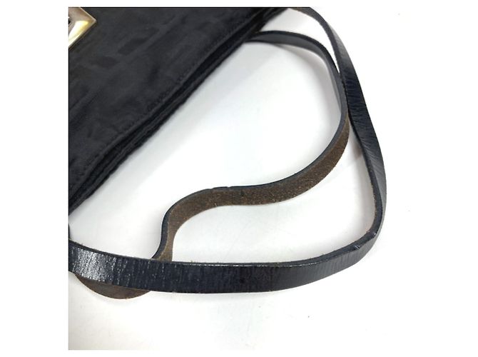 FENDI Vintage FF Logo Tote Bag Schwarz - Ansicht 8