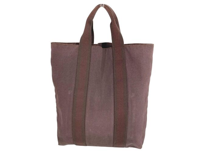 Hermès Hermes Half Leather Fourre-Tout Cabas Tasche Braun - Ansicht 2